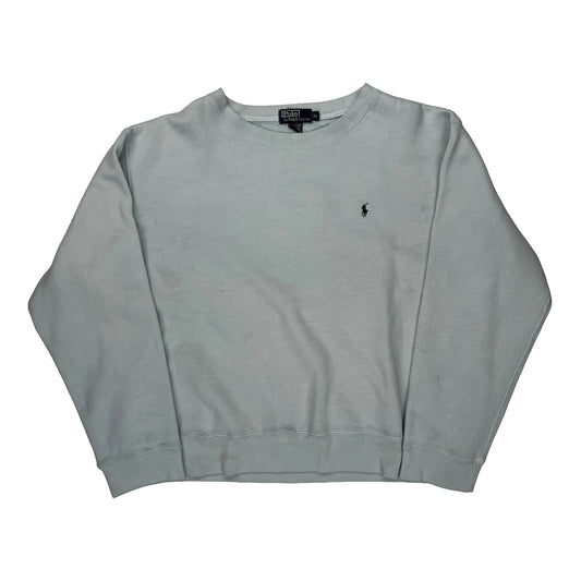 Polo By Ralph Lauren Sweatshirt - XL Blue Cotton