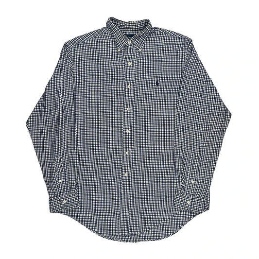 Ralph Lauren Checked Shirt - Large Blue Cotton