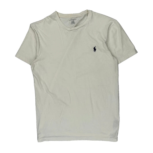 Ralph Lauren T-Shirt - Medium White Cotton