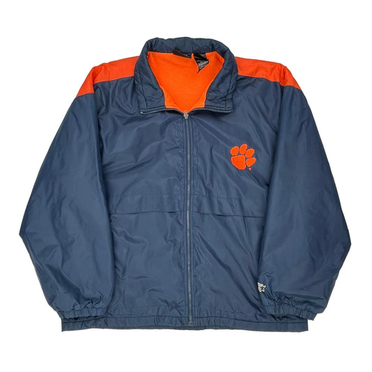 Clemson Starter Jacket - XL Blue Nylon