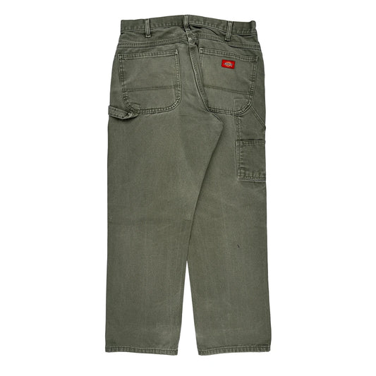 Dickies Carpenter Trousers - 34W 30L Grey Cotton