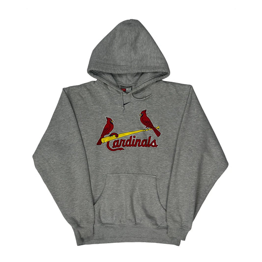 St. Louis Cardinals Nike Graphic Hoodie - Large Grey Cotton Blend