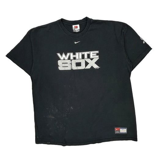 White Sox Nike Mlb T-Shirt - 2XL Black Cotton