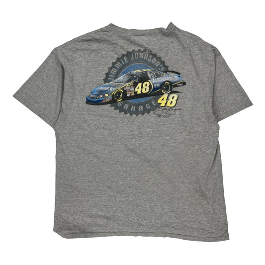 Jimmie Johnson Chase Authentics Nascar T-Shirt - XL Grey Cotton