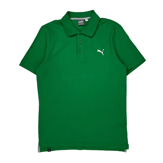 Puma Polo Shirt - Medium Green Cotton