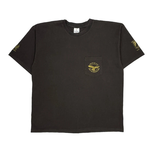 Ride For Freedom Alore Single Stitch T-Shirt - 2XL Black Cotton