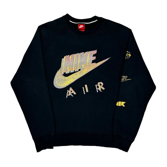 Nike Graphic Sweatshirt - Large Black Cotton