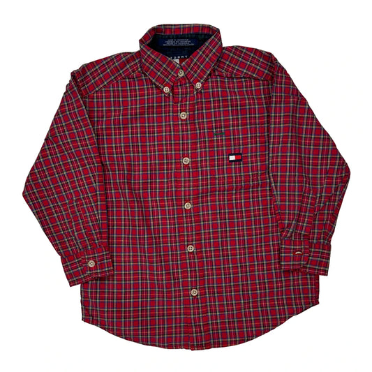 Age 4 Tommy Hilfiger Shirt - 2XS Multicoloured Cotton