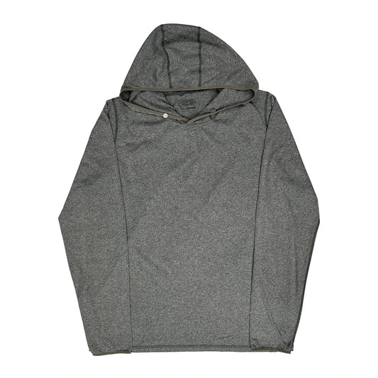 Vintage Patagonia Hoodie - Large Grey Polyester Blend