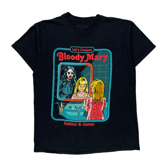 Bloody Mary Creepy Co Graphic T-Shirt - Large Black Cotton