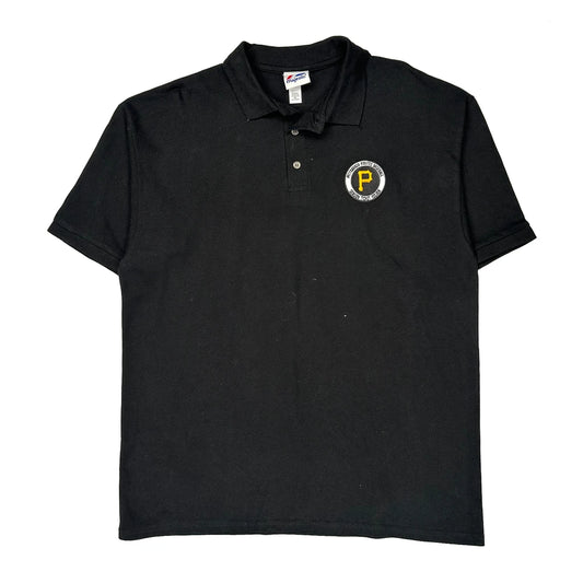Pittsburgh Pirates Majestic Mlb Polo Shirt - XL Black Cotton