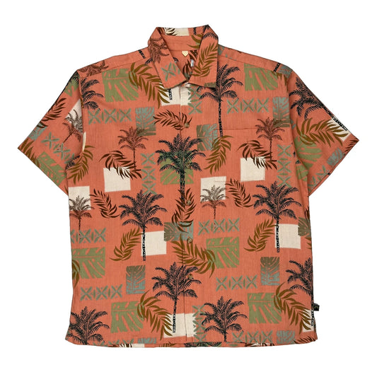 Unbranded Hawaiian Shirt - XL Orange Cotton