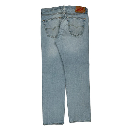 501 Levis Jeans - 34W 32L Light Wash Cotton