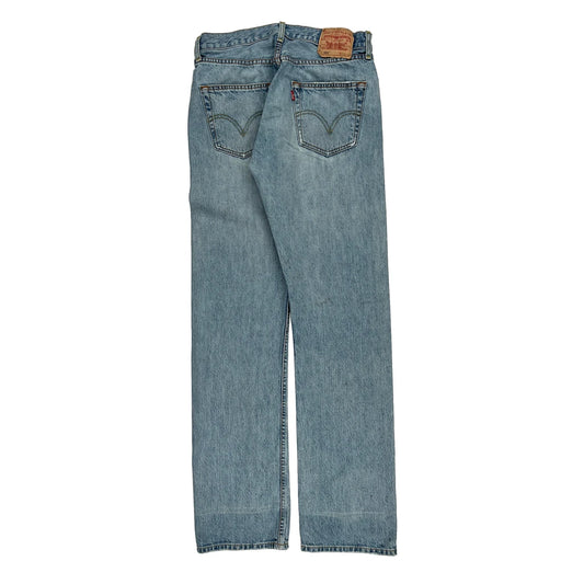 501 Levis Jeans - 31W 34L Light Wash Cotton