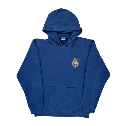 Reebok Hoodie - Large Blue Cotton Blend