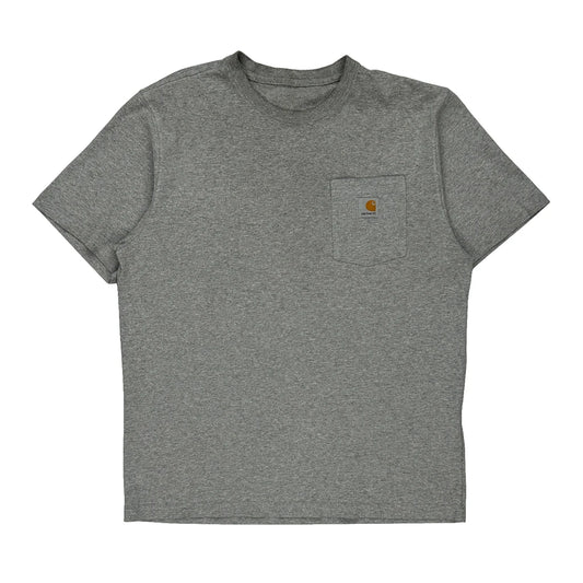 Carhartt T-Shirt - Large Grey Cotton