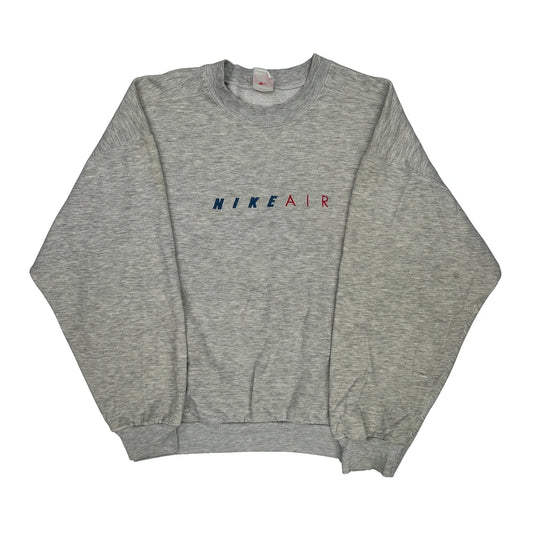 Made In Australia Nike Air Spellout Sweatshirt - Medium Grey Cotton