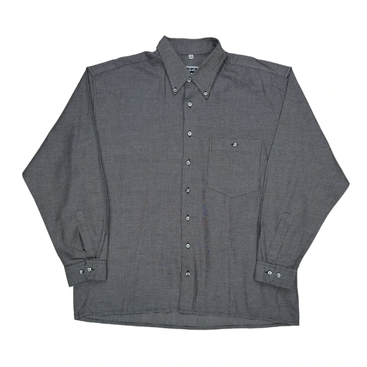 Vintage Enrico Gorlani Shirt - XL Grey Cotton