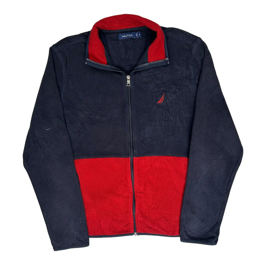Nautica Fleece Jacket - Medium Navy Polyester