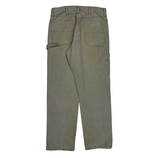 Unbranded Carpenter Trousers - 33W 34L Khaki Cotton