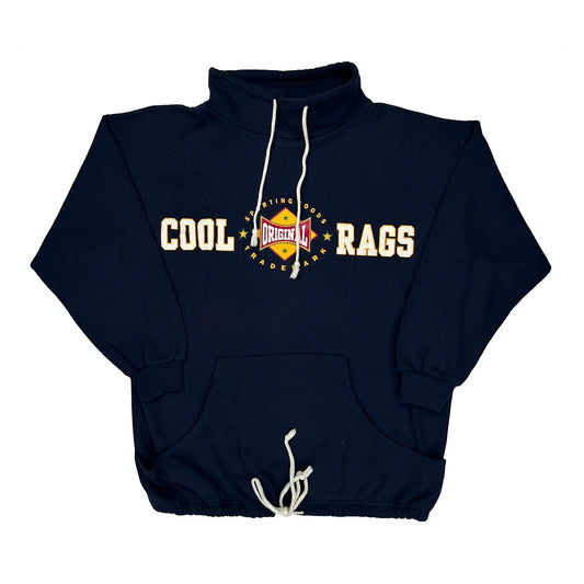 Made In USA Unbranded Cool Rags Sweatshirt - Small Navy Polyester Blend