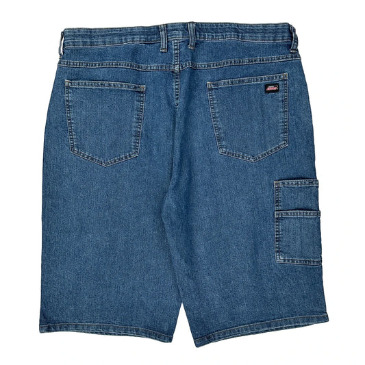 Dickies Denim Shorts - 38W 11L Blue Cotton Blend