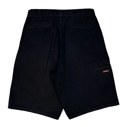 Dickies Cargo Shorts - 36W 11L Black Cotton
