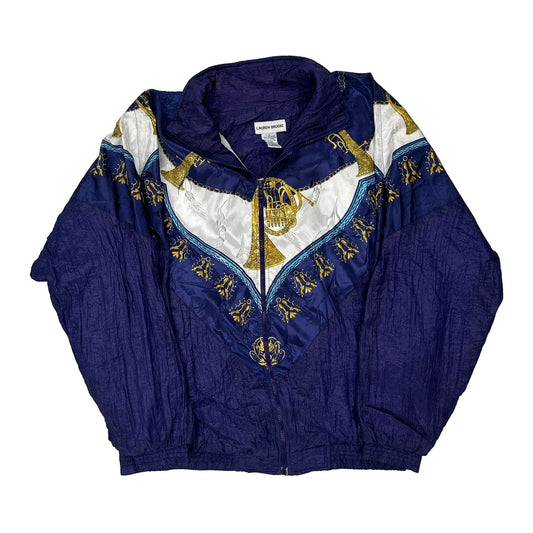 Lauren Brooke Shell Jacket - XL Blue Cotton