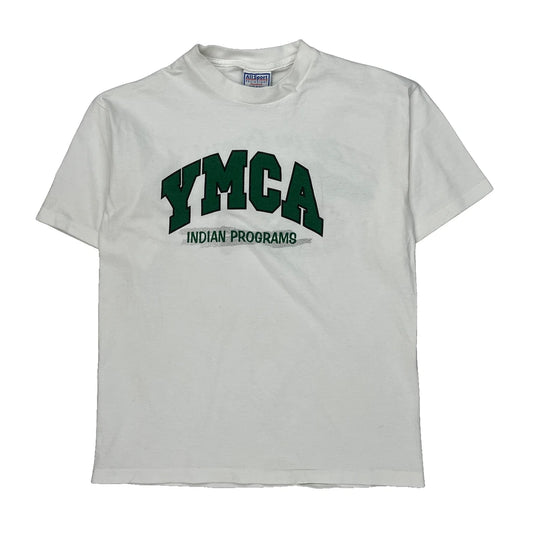 Ymca Indian Programs All Sport Graphic T-Shirt - Large White Cotton