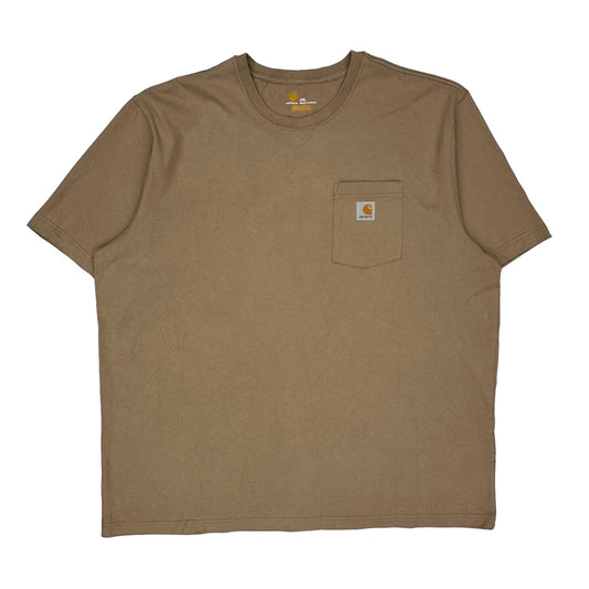 Carhartt T-Shirt - 2XL Brown Cotton