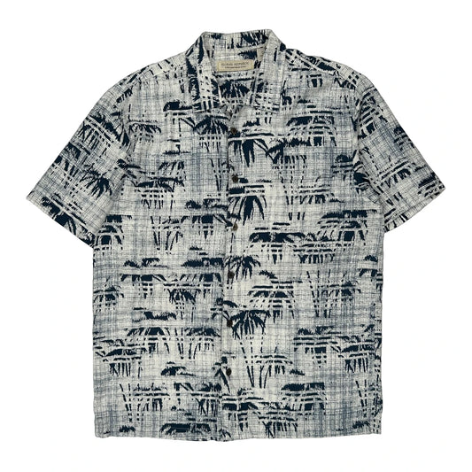 Islan Republic Hawaiian Shirt - Large Blue Cotton Blend