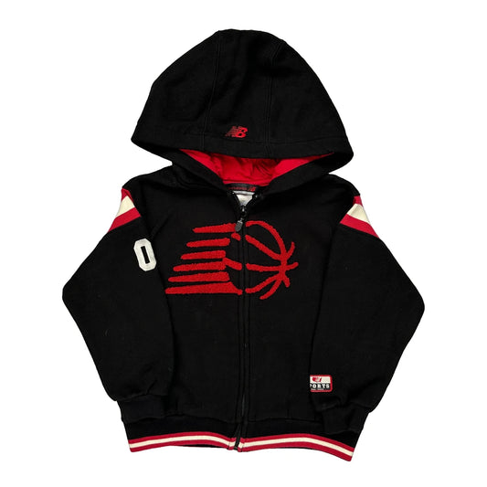 Age 4 New Balance Hoodie - Small Black Cotton