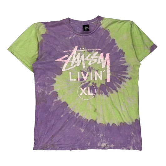 Stussy Tie-Dye T-Shirt - Large Multicoloured Cotton