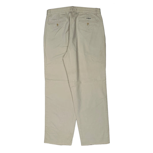 Polo By Ralph Lauren Pleated Chinos - 32W 30L Beige Cotton