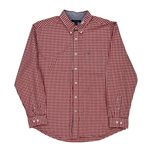 Tommy Hilfiger Checked Shirt - XL Red Cotton