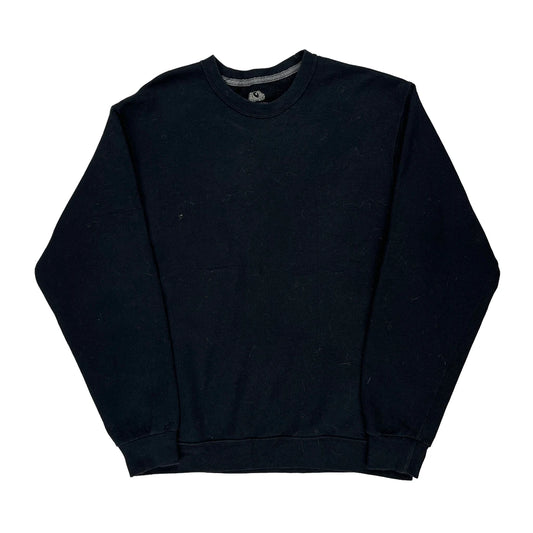 Fruit Of The Loom Sweatshirt - Large Black Cotton