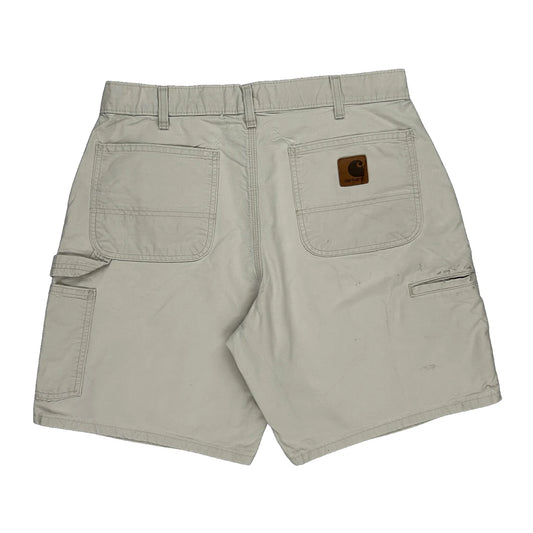 Carhartt Carpenter Shorts - 33W 9L White Cotton