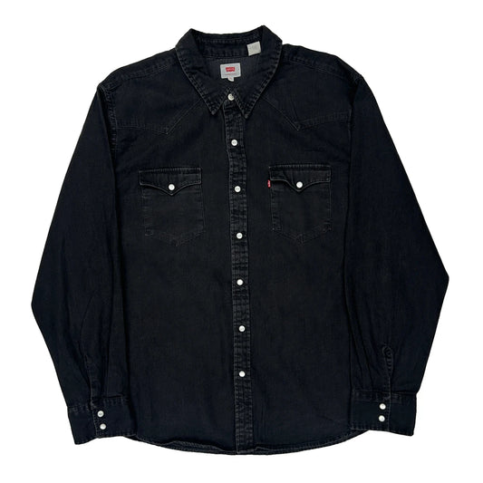 Levis Denim Shirt - 2XL Black Cotton