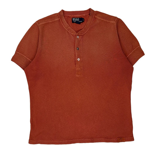 Polo By Ralph Lauren Polo Shirt - Large Orange Cotton