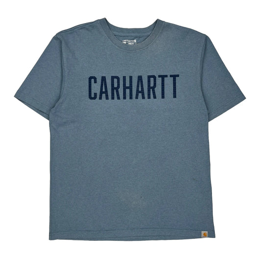 Carhartt Spellout T-Shirt - Medium Blue Cotton