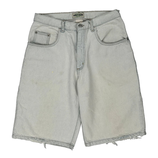Guess Denim Shorts - 30W 11L Light Wash Cotton