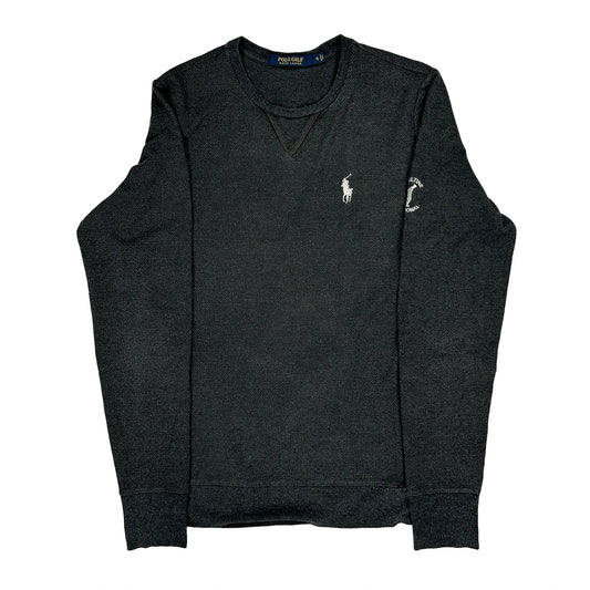 Polo Golf Ralph Lauren Long Sleeve T-Shirt - Small Black Cotton