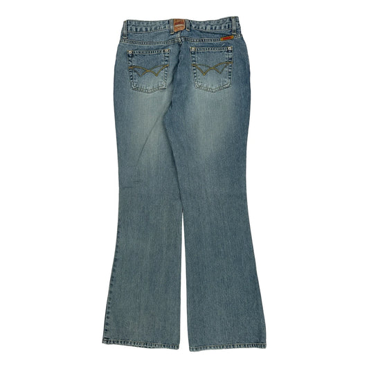 Bongo By Gene Montesano Boot Cut Jeans - 28W UK 8 Blue Cotton