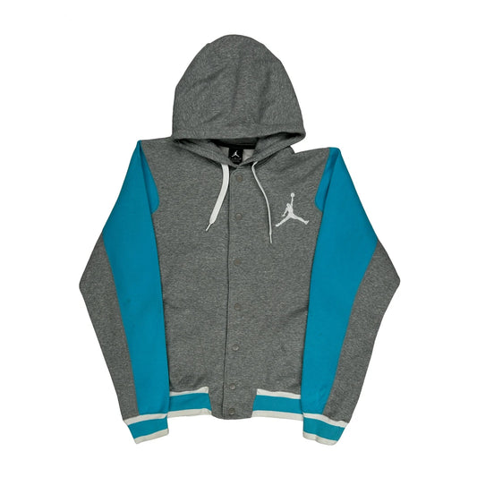 Jordan Hoodie - Large Blue Cotton Blend