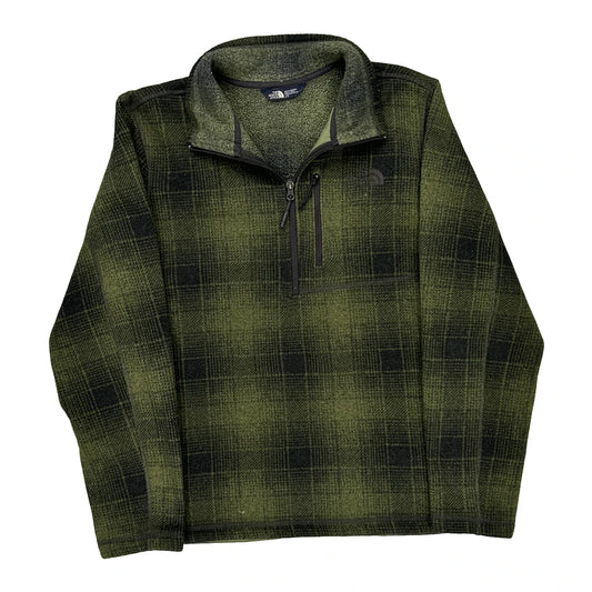 The North Face Checked Fleece - Large Black Polyester