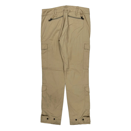 Ralph Lauren Sport Cargo Trousers - 30W UK 10 Beige Cotton