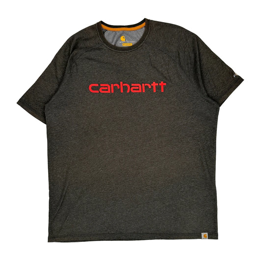 Carhartt T-Shirt - Large Grey Polyester