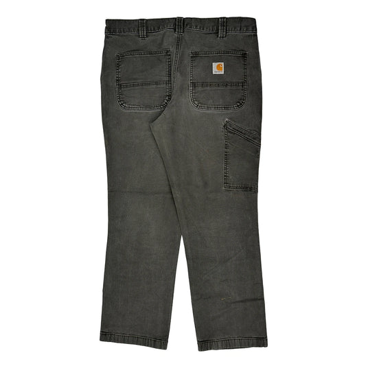 Carhartt Carpenter Trousers - 34W 28L Grey Cotton