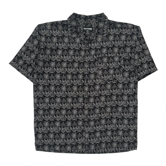 Stardom Patterned Shirt - XL Black Polyester