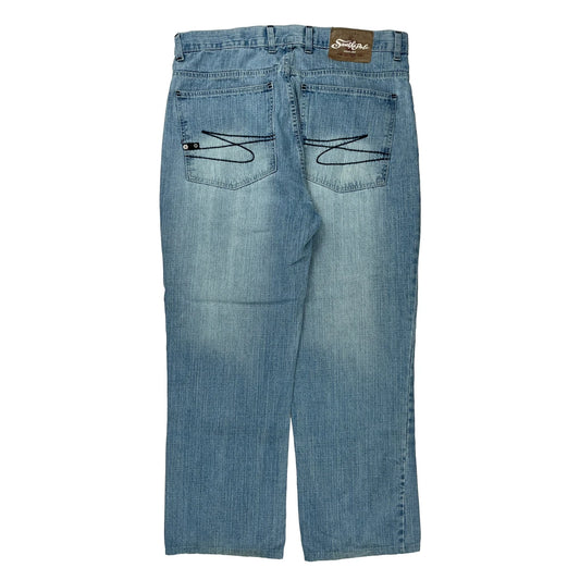 Southpole Boot Cut Jeans - 38W 30L Light Wash Cotton